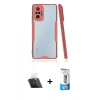 MARSİLYAN™- Redmi Note 10 Pro Kılıf Atlas Asil Serisi - Siyah 5D Eko Cam Ekran Koruyucu + Kamera Lens Koruma Cam - SF