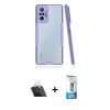MARSİLYAN™- Redmi Note 10 Pro Kılıf Atlas Asil Serisi - Siyah 5D Eko Cam Ekran Koruyucu + Kamera Lens Koruma Cam - SF