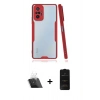 MARSİLYAN™- Redmi Note 10 Pro Kılıf Atlas Asil Serisi - Siyah 6D Antistatik Mat Seramik Hayalet Nano Ekran Koruyucu + Kamera Lens Koruma Cam - SF