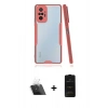 MARSİLYAN™- Redmi Note 10 Pro Kılıf Atlas Asil Serisi - Siyah 6D Antistatik Mat Seramik Hayalet Nano Ekran Koruyucu + Kamera Lens Koruma Cam - SF