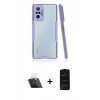 MARSİLYAN™- Redmi Note 10 Pro Kılıf Atlas Asil Serisi - Siyah 6D Antistatik Mat Seramik Hayalet Nano Ekran Koruyucu + Kamera Lens Koruma Cam - SF