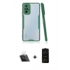 MARSİLYAN™- Redmi Note 10 Pro Kılıf Atlas Asil Serisi - Siyah 6D Antistatik Mat Seramik Hayalet Nano Ekran Koruyucu + Kamera Lens Koruma Cam - SF