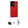 MARSİLYAN™- Redmi Note 10 Pro Kılıf Çekirdek Yansıma - Şeffaf Pasifik Cam Ekran Koruyucu + Kamera Lens Koruma Cam - SF