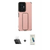 MARSİLYAN™- Redmi Note 10 Pro Kılıf Çekirdek Yansıma - Şeffaf Pasifik Cam Ekran Koruyucu + Kamera Lens Koruma Cam - SF
