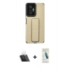 MARSİLYAN™- Redmi Note 10 Pro Kılıf Çekirdek Yansıma - Şeffaf Pasifik Cam Ekran Koruyucu + Kamera Lens Koruma Cam - SF