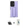MARSİLYAN™- Redmi Note 10 Pro Kılıf Çekirdek Yansıma - Şeffaf Pasifik Cam Ekran Koruyucu + Kamera Lens Koruma Cam - SF