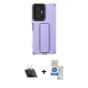 MARSİLYAN™- Redmi Note 10 Pro Kılıf Çekirdek Yansıma - Şeffaf Royal Nano Ekran Koruyucu + Kamera Lens Koruma Cam - SF