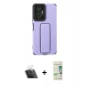 MARSİLYAN™- Redmi Note 10 Pro Kılıf Çekirdek Yansıma - Siyah 20D Premium Cam Ekran Koruyucu + Kamera Lens Koruma Cam - SF