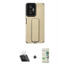 MARSİLYAN™- Redmi Note 10 Pro Kılıf Çekirdek Yansıma - Siyah 20D Premium Cam Ekran Koruyucu + Kamera Lens Koruma Cam - SF