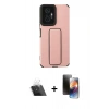 MARSİLYAN™- Redmi Note 10 Pro Kılıf Çekirdek Yansıma - Siyah 3D Antistatik Mat Seramik Nano Ekran Koruyucu + Kamera Lens Koruma Cam - SF