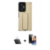 MARSİLYAN™- Redmi Note 10 Pro Kılıf Çekirdek Yansıma - Siyah 3D Antistatik Mat Seramik Nano Ekran Koruyucu + Kamera Lens Koruma Cam - SF