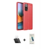 MARSİLYAN™- Redmi Note 10 Pro Kılıf Doruk Klasik Özel Seri - Şeffaf Pasifik Cam Ekran Koruyucu + Kamera Lens Koruma Cam - SF