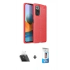 MARSİLYAN™- Redmi Note 10 Pro Kılıf Doruk Klasik Özel Seri - Siyah 5D Eko Cam Ekran Koruyucu + Kamera Lens Koruma Cam - SF