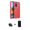 MARSİLYAN™- Redmi Note 10 Pro Kılıf Doruk Klasik Özel Seri - Siyah 6D Antistatik Mat Seramik Hayalet Nano Ekran Koruyucu + Şeffaf Kamera Lens Koruma Cam