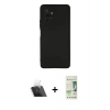 MARSİLYAN™- Redmi Note 10 Pro Kılıf Kozmos Yansıma Özel Seri - Siyah 20D Premium Cam Ekran Koruyucu + Kamera Lens Koruma Cam - SF