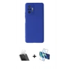 MARSİLYAN™- Redmi Note 10 Pro Kılıf Kozmos Yansıma Özel Seri - Siyah 3D Antistatik Cam Ekran Koruyucu + Kamera Lens Koruma Cam - SF