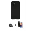 MARSİLYAN™- Redmi Note 10 Pro Kılıf Kozmos Yansıma Özel Seri - Siyah 3D Antistatik Mat Seramik Nano Ekran Koruyucu + Kamera Lens Koruma Cam - SF