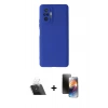 MARSİLYAN™- Redmi Note 10 Pro Kılıf Kozmos Yansıma Özel Seri - Siyah 3D Antistatik Mat Seramik Nano Ekran Koruyucu + Kamera Lens Koruma Cam - SF