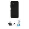 MARSİLYAN™- Redmi Note 10 Pro Kılıf Kozmos Yansıma Özel Seri - Siyah 5D Eko Cam Ekran Koruyucu + Şeffaf Kamera Lens Koruma Cam