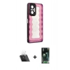 MARSİLYAN™- Redmi Note 10 Pro Kılıf Odak Klasik Serisi - Şeffaf 360 Full Body Arka Koruyucu + Kamera Lens Koruma Cam - SF