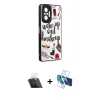 MARSİLYAN™- Redmi Note 10 Pro Kılıf Odak Klasik Serisi - Siyah 3D Antistatik Cam Ekran Koruyucu + Kamera Lens Koruma Cam - SF