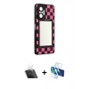 MARSİLYAN™- Redmi Note 10 Pro Kılıf Odak Klasik Serisi - Siyah 3D Antistatik Cam Ekran Koruyucu + Kamera Lens Koruma Cam - SF