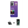 MARSİLYAN™- Redmi Note 10 Pro Kılıf Siluet Çizgi Koleksiyonu - Şeffaf 360 Full Body Arka Koruyucu + Şeffaf Kamera Lens Koruma Cam