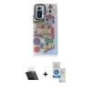 MARSİLYAN™- Redmi Note 10 Pro Kılıf Siluet Çizgi Koleksiyonu - Şeffaf Royal Nano Ekran Koruyucu + Kamera Lens Koruma Cam - SF