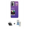 MARSİLYAN™- Redmi Note 10 Pro Kılıf Siluet Çizgi Koleksiyonu - Şeffaf Royal Nano Ekran Koruyucu + Kamera Lens Koruma Cam - SF