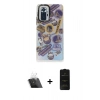 MARSİLYAN™- Redmi Note 10 Pro Kılıf Siluet Çizgi Koleksiyonu - Siyah 6D Antistatik Mat Seramik Hayalet Nano Ekran Koruyucu + Kamera Lens Koruma Cam - SF