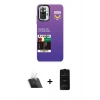 MARSİLYAN™- Redmi Note 10 Pro Kılıf Siluet Çizgi Koleksiyonu - Siyah 6D Antistatik Mat Seramik Hayalet Nano Ekran Koruyucu + Kamera Lens Koruma Cam - SF