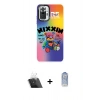 MARSİLYAN™- Redmi Note 10 Pro Kılıf Siluet Çizgi Koleksiyonu - Siyah Joko Magic 5D Cam + Kamera Lens Koruma Cam - SF
