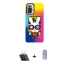 MARSİLYAN™- Redmi Note 10 Pro Kılıf Siluet Çizgi Koleksiyonu - Siyah Joko Magic 5D Cam + Kamera Lens Koruma Cam - SF
