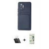 MARSİLYAN™- Redmi Note 10 Pro Kılıf Vadi Çizgi Prime - Siyah 20D Premium Cam Ekran Koruyucu + Kamera Lens Koruma Cam - SF