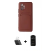 MARSİLYAN™- Redmi Note 10 Pro Kılıf Vadi Çizgi Prime - Siyah 6D Antistatik Mat Seramik Hayalet Nano Ekran Koruyucu + Kamera Lens Koruma Cam - SF