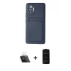 MARSİLYAN™- Redmi Note 10 Pro Kılıf Vadi Çizgi Prime - Siyah 6D Antistatik Mat Seramik Hayalet Nano Ekran Koruyucu + Kamera Lens Koruma Cam - SF