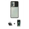 MARSİLYAN™- Redmi Note 10 Pro Kılıf Vadi Çizgi - Şeffaf 360 Full Body Arka Koruyucu + Şeffaf Kamera Lens Koruma Cam