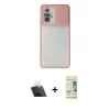 MARSİLYAN™- Redmi Note 10 Pro Kılıf Vadi Çizgi - Siyah 20D Premium Cam Ekran Koruyucu + Şeffaf Kamera Lens Koruma Cam