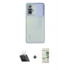MARSİLYAN™- Redmi Note 10 Pro Kılıf Vadi Çizgi - Siyah 20D Premium Cam Ekran Koruyucu + Şeffaf Kamera Lens Koruma Cam