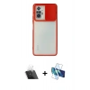 MARSİLYAN™- Redmi Note 10 Pro Kılıf Vadi Çizgi - Siyah 3D Antistatik Cam Ekran Koruyucu + Kamera Lens Koruma Cam - SF