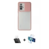 MARSİLYAN™- Redmi Note 10 Pro Kılıf Vadi Çizgi - Siyah 3D Antistatik Cam Ekran Koruyucu + Kamera Lens Koruma Cam - SF