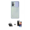 MARSİLYAN™- Redmi Note 10 Pro Kılıf Vadi Çizgi - Siyah 3D Antistatik Mat Seramik Nano Ekran Koruyucu + Kamera Lens Koruma Cam - SF