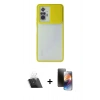 MARSİLYAN™- Redmi Note 10 Pro Kılıf Vadi Çizgi - Siyah 3D Antistatik Mat Seramik Nano Ekran Koruyucu + Kamera Lens Koruma Cam - SF