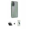 MARSİLYAN™- Redmi Note 10 Pro Kılıf Vadi Minimal - Şeffaf Pasifik Cam Ekran Koruyucu + Kamera Lens Koruma Cam - SF