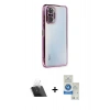 MARSİLYAN™- Redmi Note 10 Pro Kılıf Vadi Minimal - Şeffaf Royal Nano Ekran Koruyucu + Kamera Lens Koruma Cam - SF