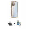 MARSİLYAN™- Redmi Note 10 Pro Kılıf Vadi Minimal - Şeffaf Royal Nano Ekran Koruyucu + Kamera Lens Koruma Cam - SF