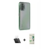 MARSİLYAN™- Redmi Note 10 Pro Kılıf Vadi Minimal - Siyah 20D Premium Cam Ekran Koruyucu + Şeffaf Kamera Lens Koruma Cam