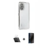 MARSİLYAN™- Redmi Note 10 Pro Kılıf Vadi Minimal - Siyah 3D Antistatik Hayalet Cam Ekran Koruyucu + Kamera Lens Koruma Cam - SF