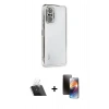 MARSİLYAN™- Redmi Note 10 Pro Kılıf Vadi Minimal - Siyah 3D Antistatik Mat Seramik Nano Ekran Koruyucu + Kamera Lens Koruma Cam - SF