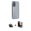 MARSİLYAN™- Redmi Note 10 Pro Kılıf Vadi Minimal - Siyah 3D Antistatik Mat Seramik Nano Ekran Koruyucu + Kamera Lens Koruma Cam - SF